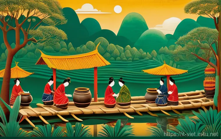 베트남 국립 역사 박물관 - **Prompt for Ancient Vietnamese Dong Son Culture:**
    "A highly detailed, realistic image depictin...