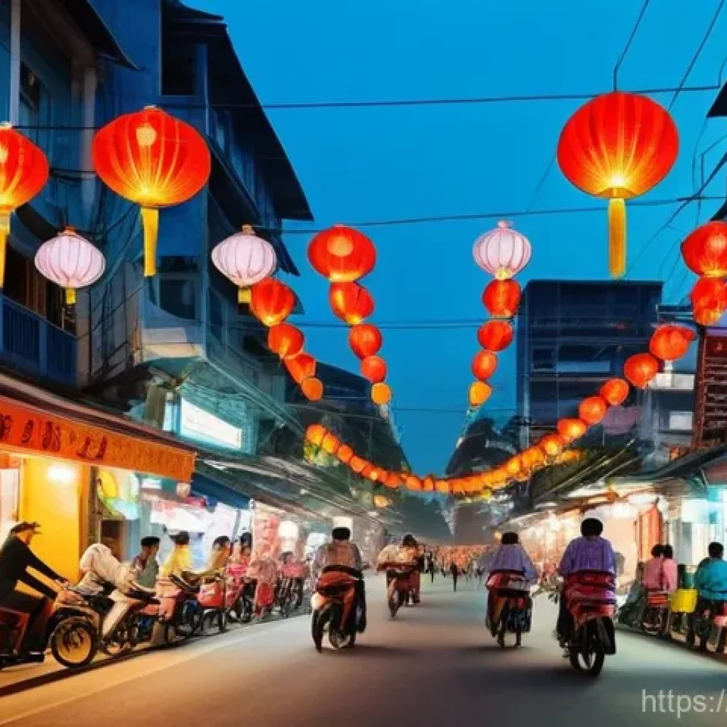 베트남 공산주의와 개혁 - **Prompt:** A bustling street scene in a modern Vietnamese city like Ho Chi Minh or Hanoi, showcasin...