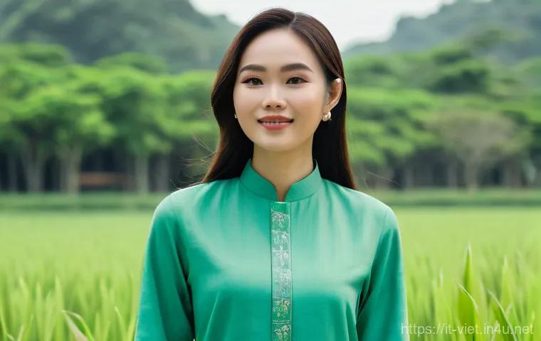 베트남에서 유명한 디자이너 - **Prompt 1: Modern Ao Dai Elegance**
    A young Vietnamese woman, aged 20-25, stands gracefully, fa...