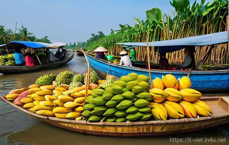 베트남의 계절별 여행지 추천 - **Prompt:** An enchanting evening scene of the Hoi An Ancient Town in Central Vietnam, specifically ...